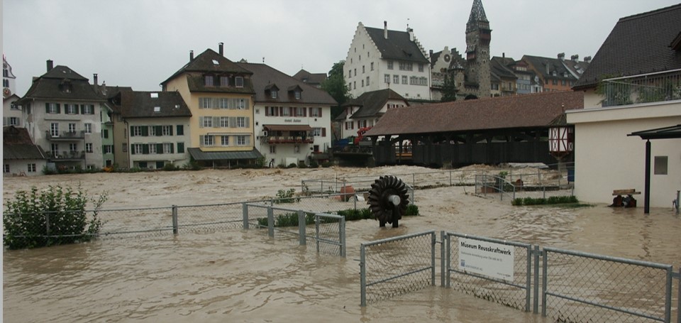 Bild Hochwasser in Bremgarten