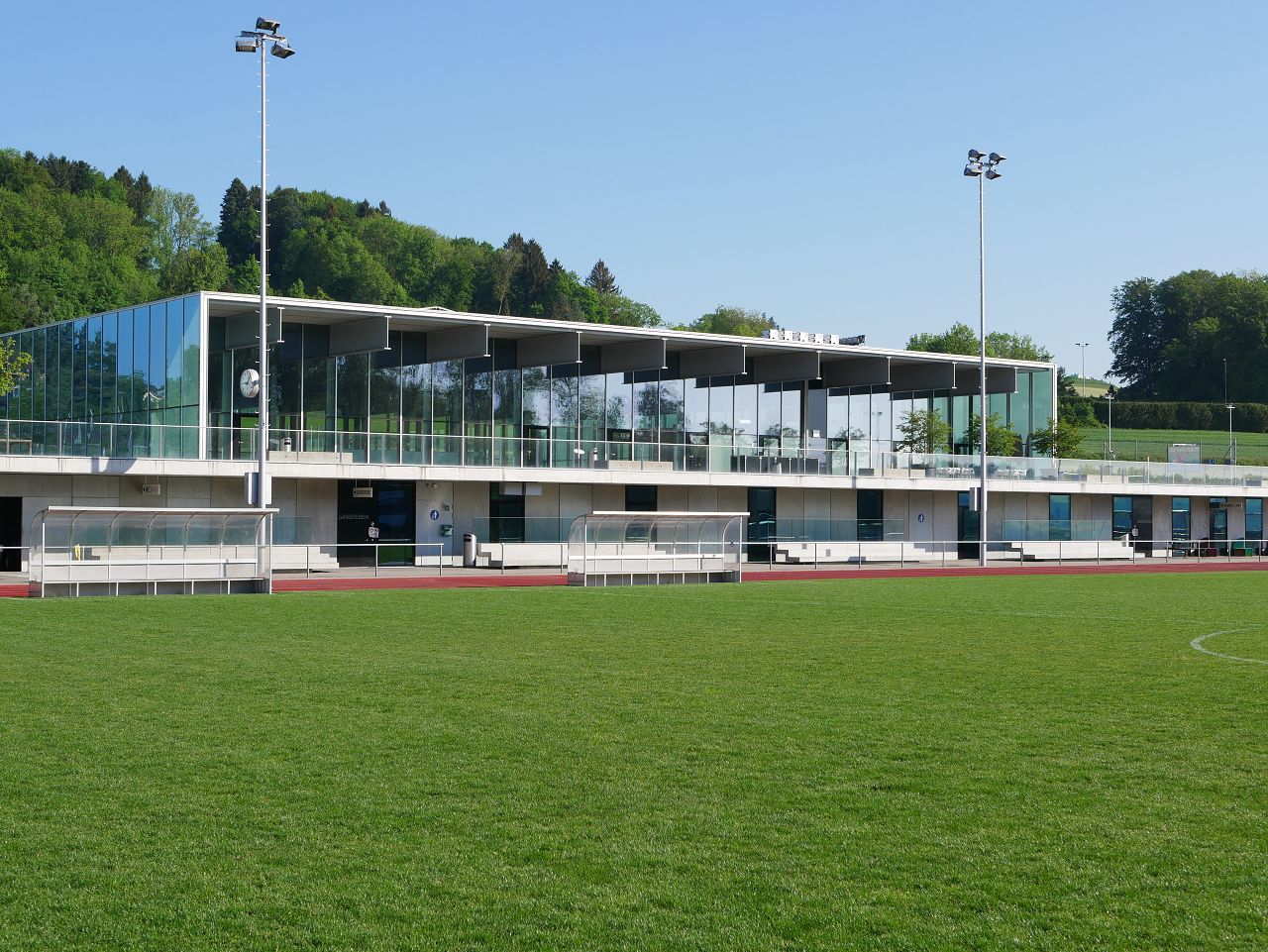 Foto vom Gebäude des Sportzentrums Burkertsmatt